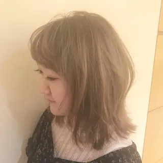 ミディアム カラー パーマ ヘアアレンジ メンズパーマの巨匠 鈴木純のヘアスタイル