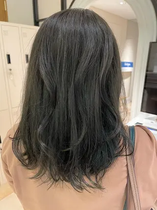 セミロング レイヤー/艶カラー 韓国/石戸谷海斗のヘアスタイル