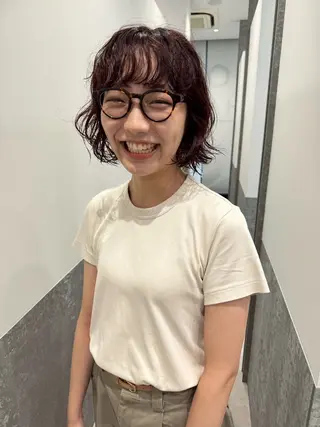 ショート パーマ センスをお届けします 大谷将生INFPのヘアスタイル