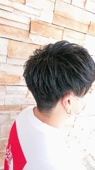 メンズ 林慶吾/ショートボブ /デザインカラーのヘアスタイル