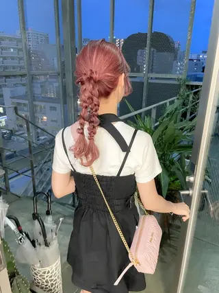 ロング カラー ヘアアレンジ autre所属・大久保 ひでなりのヘアスタイル