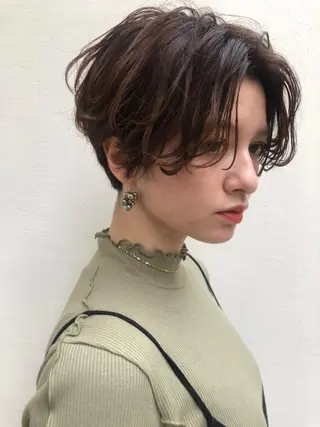 カラー ミディアム ヘアアレンジ 💈Chlom💈_ 公式_NewOpenのヘアスタイル