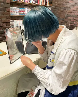 ショート カラー RUKA 美容院×ネイリストのネイルデザイン