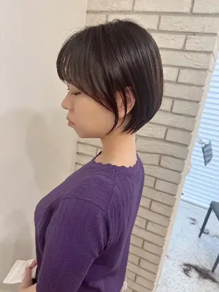 ショート カラー パーマ 田邉 真之助のヘアスタイル