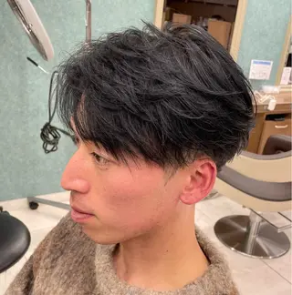 ショート パーマ メンズ 【メンズ特化】 池田大成✂︎のヘアスタイル