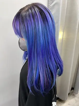 セミロング カラー 【痛くないブリーチ】 野村友大のヘアスタイル