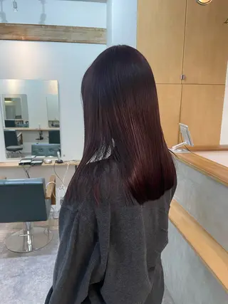 ロング カラー 水野谷愛/ハイトーン カラー/カラーモデルのヘアスタイル