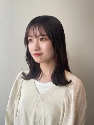 ミディアム カラー ヘアアレンジ 木村 架音のヘアスタイル