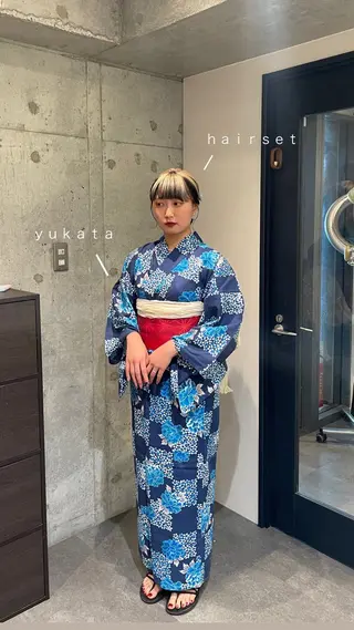 透明感カラー/ アレンジ/篠崎渚彩のヘアスタイル