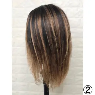 ミディアム カラー KIZU 髪質改善 オカルト怪談のヘアスタイル