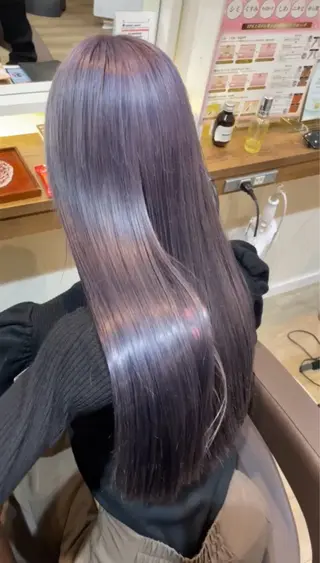 ロング 🎀ハイトーン/ 艶カラー/夕月🎀のヘアスタイル