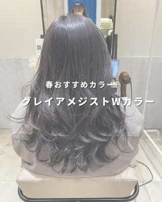 ロング カラー 長津 健一郎のヘアスタイル