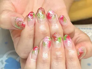 ショート カラー ネイル ネイルサロン リリーブランシュ所属・森 瑞紀のネイルデザイン