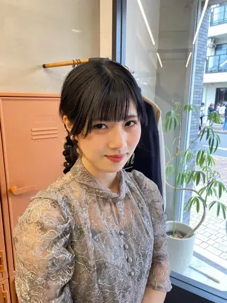 ロング ヘアアレンジ R hair 金山所属・お呼ばれヘア｜ 金山｜山本夏菜のヘアスタイル