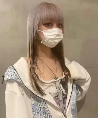 ロング カラー オタク特化🎀 顔まわり🎀ゆうなのヘアスタイル