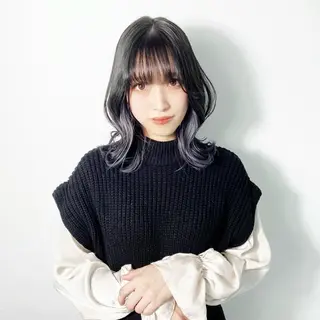 ミディアム カラー ヘアアレンジ 大橋 拓巳のヘアスタイル