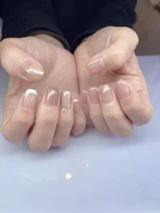 ミディアム ネイル 長さ出し専門 nynaのネイルデザイン