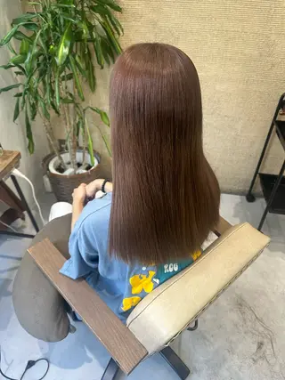 セミロング カラー 髪質改善AUSTIN登戸所属・野村 一花 / 暖色 カラー / Wカラーのヘアスタイル