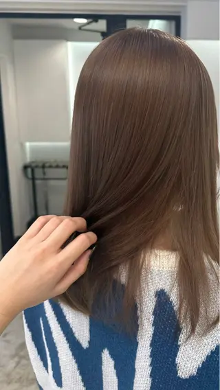 ミディアム 縮毛矯正/ネイル 🌻ひまわり🌻のヘアスタイル