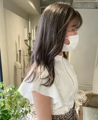 セミロング 原 菜帆のヘアスタイル