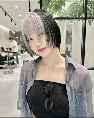 ショート BECK所属・神戸レイヤーカット 顔周り／骨格診断のヘアスタイル