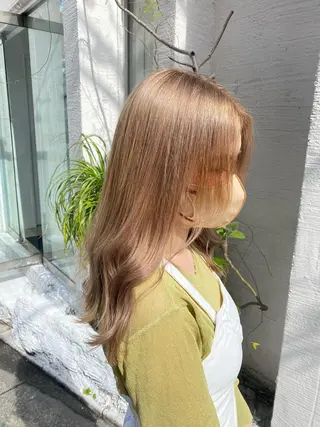 セミロング カラー uros.所属・メンズパーマ/ エクステ🌞セナのヘアスタイル