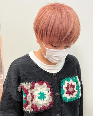 ショート カラー ハイトーン/ショート 村上淳乃🐥のヘアスタイル