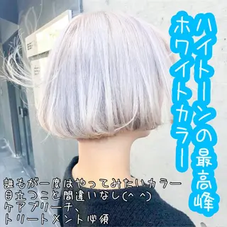 ショート カラー ✨ブリーチなしカラー ×髪質改善✨松村 潤のヘアスタイル