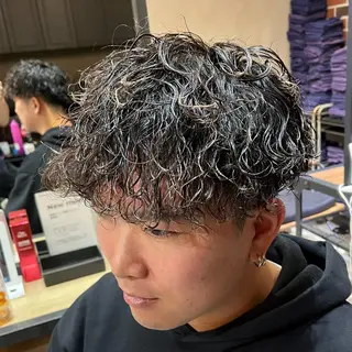 ショート パーマ メンズ 梅田/メンズ専門 /加地光尊のヘアスタイル