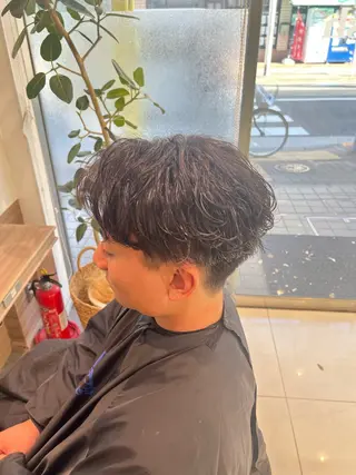 パーマ メンズ SENA 再現性 パーマと縮毛矯正のヘアスタイル