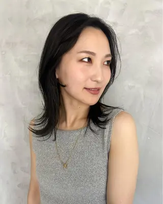 ミディアム 中川 ほのかのヘアスタイル