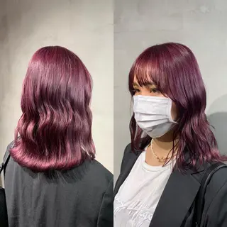ミディアム HAIR SALON M Fe's 池袋所属・池袋ハイトーン/ ブリーチ/増田 雄太のヘアスタイル
