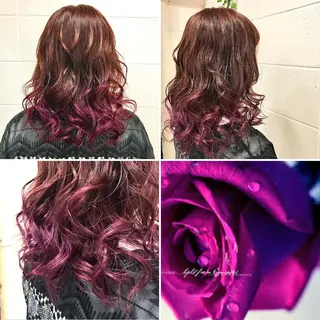 セミロング カラー "PEPPU "所属・派手髪、ハイトーン ショートヘアShinのヘアスタイル