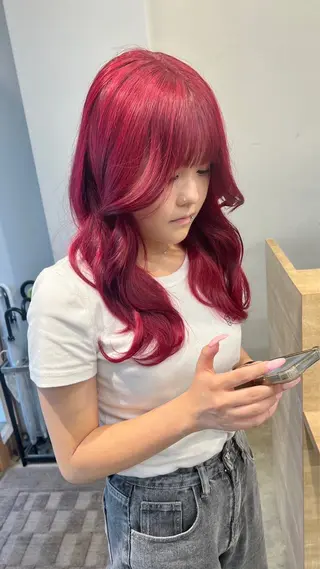 セミロング カラー Libero by enVogueのヘアスタイル