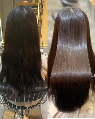 ロング うる艶縮毛、カラー✨ たいよう☀️のヘアスタイル