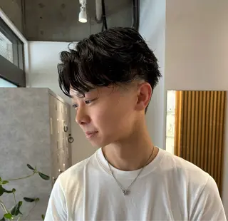 ミディアム パーマ メンズ メンズ＆スパ特化 takumiのヘアスタイル