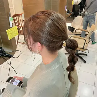 セミロング カラー 透明感カラー/ 寺田千雅子のヘアスタイル