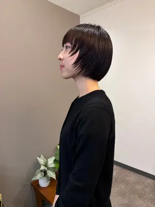 ショート カラー ...alley/Dreap所属・パーマ/透明感カラー 元町🌱takutoのヘアスタイル