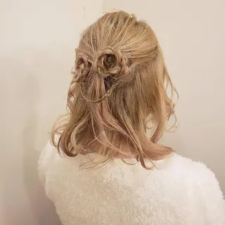 ヘアアレンジ EMANON名古屋所属・美谷添（ミヤゾエ） まどか大人ヘアサロンのヘアスタイル