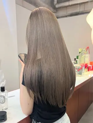ロング HEW所属・Sanaダブルカラー ✨️パルコ徒歩1分のヘアスタイル