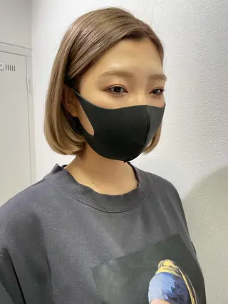 ミディアム カラー 福島成美/髪質改善 縮毛矯正/カラーのヘアスタイル