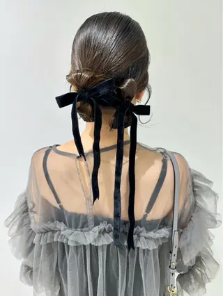 ヘアアレンジ 🩶横浜美容室 透明感カラー✝️るみのヘアスタイル