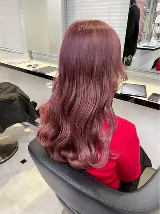 ロング カラー 曲がる縮毛矯正✨️ パーマ🌀 晃哉‎のヘアスタイル