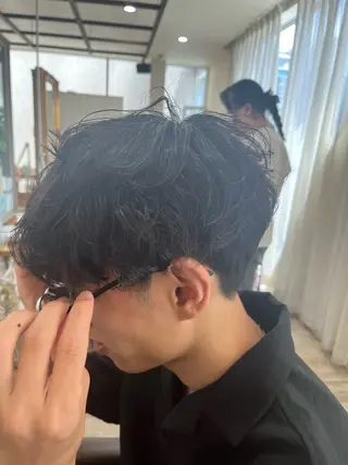 パーマ 新越谷津田ショート ボブモデル募集中のヘアスタイル