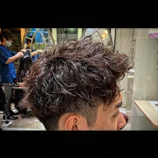 ショート パーマ メンズ 💈大人の渋髪💈 店長　大橋侑弥のヘアスタイル