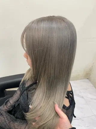 ミディアム カラー 🐥くまがい💛 ダブルカラー／パーマのヘアスタイル