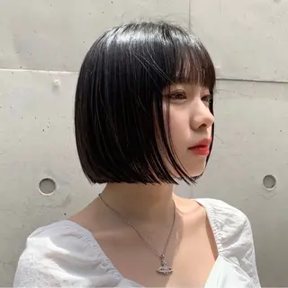 ショート ダウンパーマ/韓国 ヘア/ブリーチ/桑本のヘアスタイル