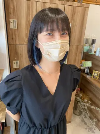 ショート カラー ヘアアレンジ パーマ指名No1 /namiのヘアスタイル