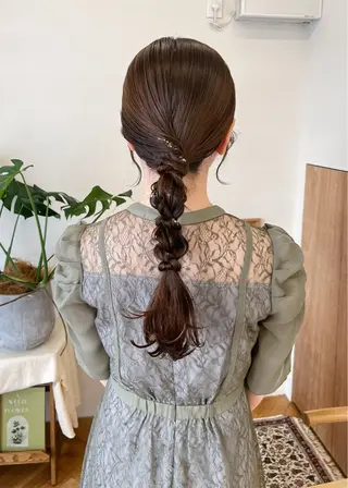 ロング ヘアアレンジ 西山 紗耶香🪽 透明感カラー/ボブのヘアスタイル