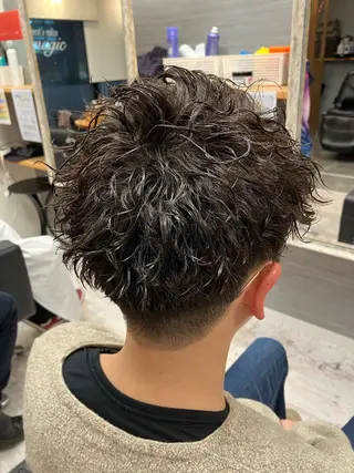 パーマ メンズ メンズ特化/パーマ/ フェードWATARUのヘアスタイル